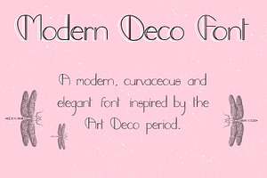 Modern Deco font