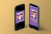 Creative Purple Easter Party Flyer, a Flyer Template by Neermana (Thumbnail 4 of 4)