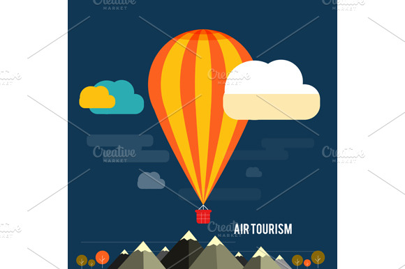 Hot air balloon flying preview 3