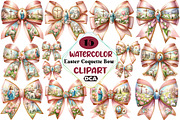 Easter Coquette Bow Clipart, an Illustration by DreamCafeArt (Thumbnail 1 of 5)