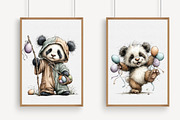 Whimsical Easter Panda Clipart, an Illustration by Libby Wishes (Thumbnail 6 of 7)