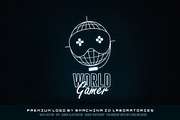 World Gamer Logo, a Branding & Logo Template by BMACHINA Labs. (Thumbnail 2 of 6)