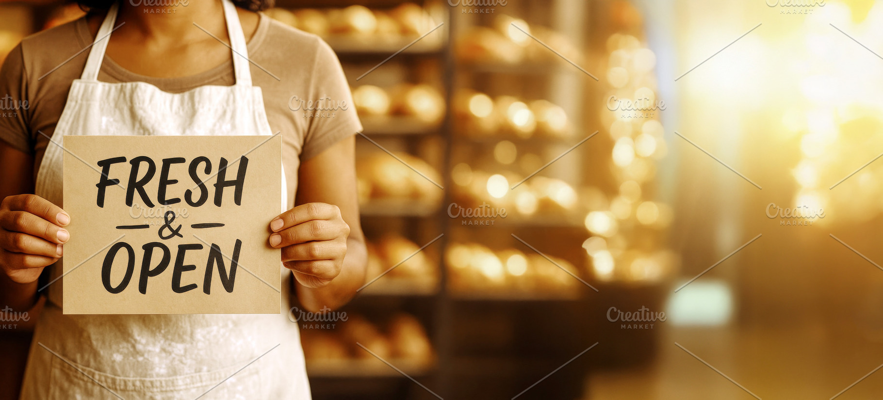 Small business owner holding fresh a, a Photo by Dvoevnore photos