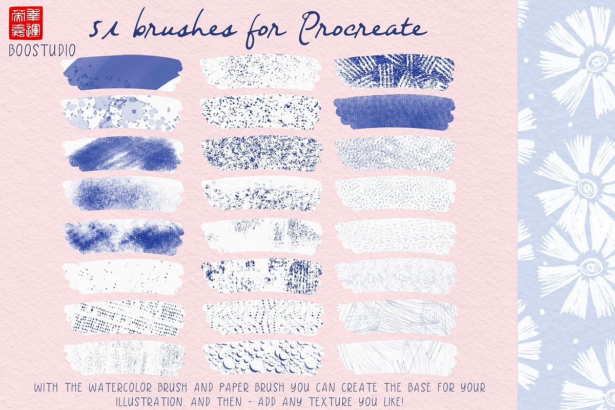 Procreate Texture and Stamp Brushes, a Brush Add-On by BooStudio (Photo 8 of 10)
