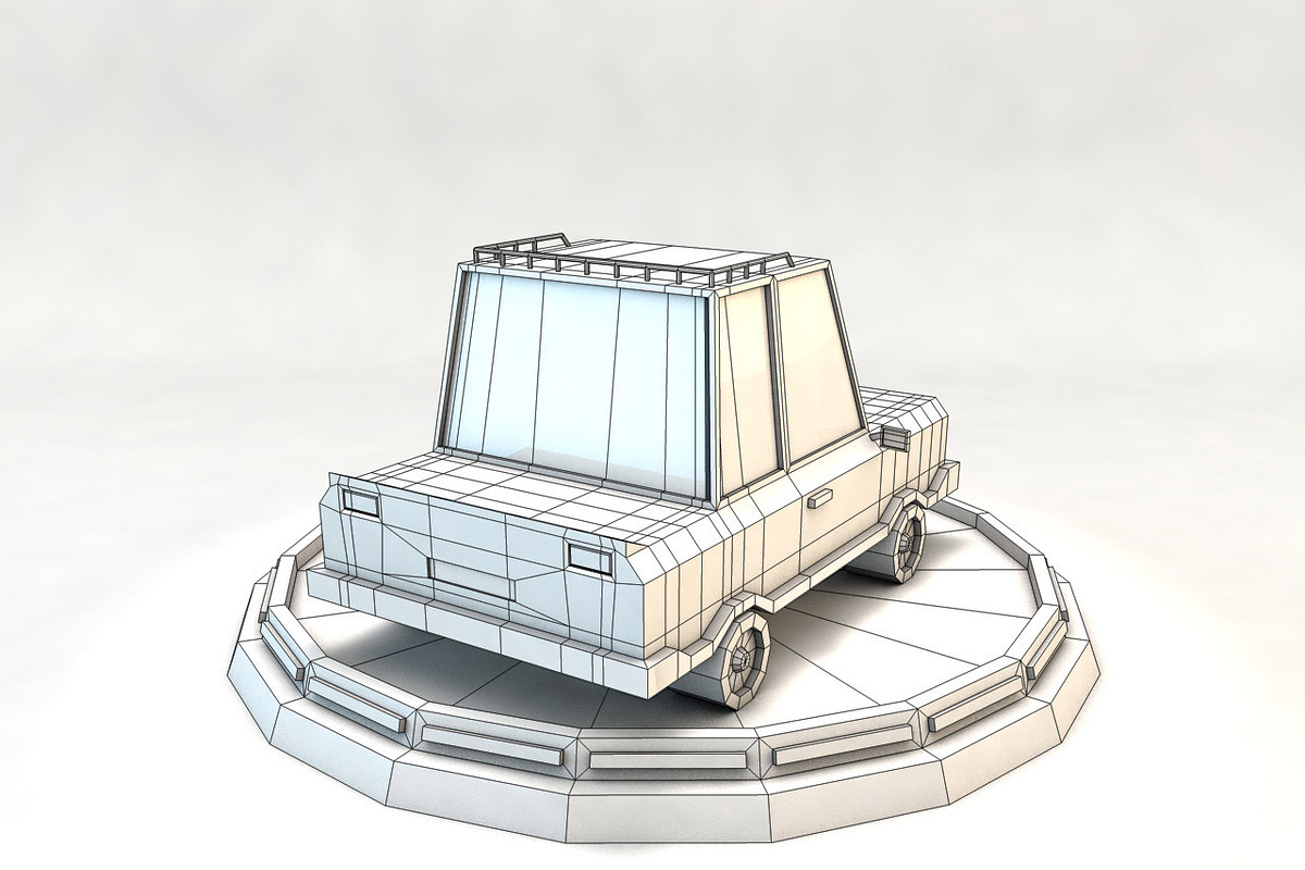 Cartoon Car Set Low Poly 3D Model, a Cars & Vehicle 3D Model by Low Poly Lab (Photo 7 of 13)