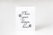 A2 Greeting Card mockup invitation, a Print Template by Leo Flo Mockups (Thumbnail 1 of 4)
