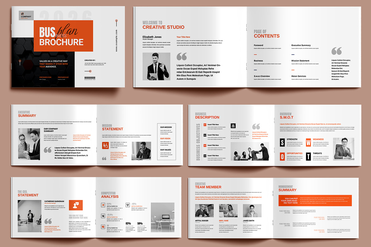 Business Plan Template Design Layout, a Social Media Template by MightyDesign (Photo 1 of 6)