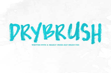 Drybrush — OpenType SVG Font Trio, a Sans Serif Font by Mix Fonts