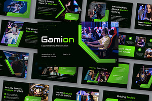 Gamion Esport Gaming Google Slides, a Presentation Template by kerismaker