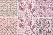 Valentine Toile Seamless pattern, a Pattern Graphic by STUDIO CHOTI (Thumbnail 3 of 8)