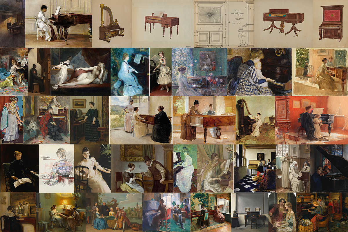 230+ Piano Paintings Bundle, a Person Illustration by Digital Museum (Photo 10 of 14)
