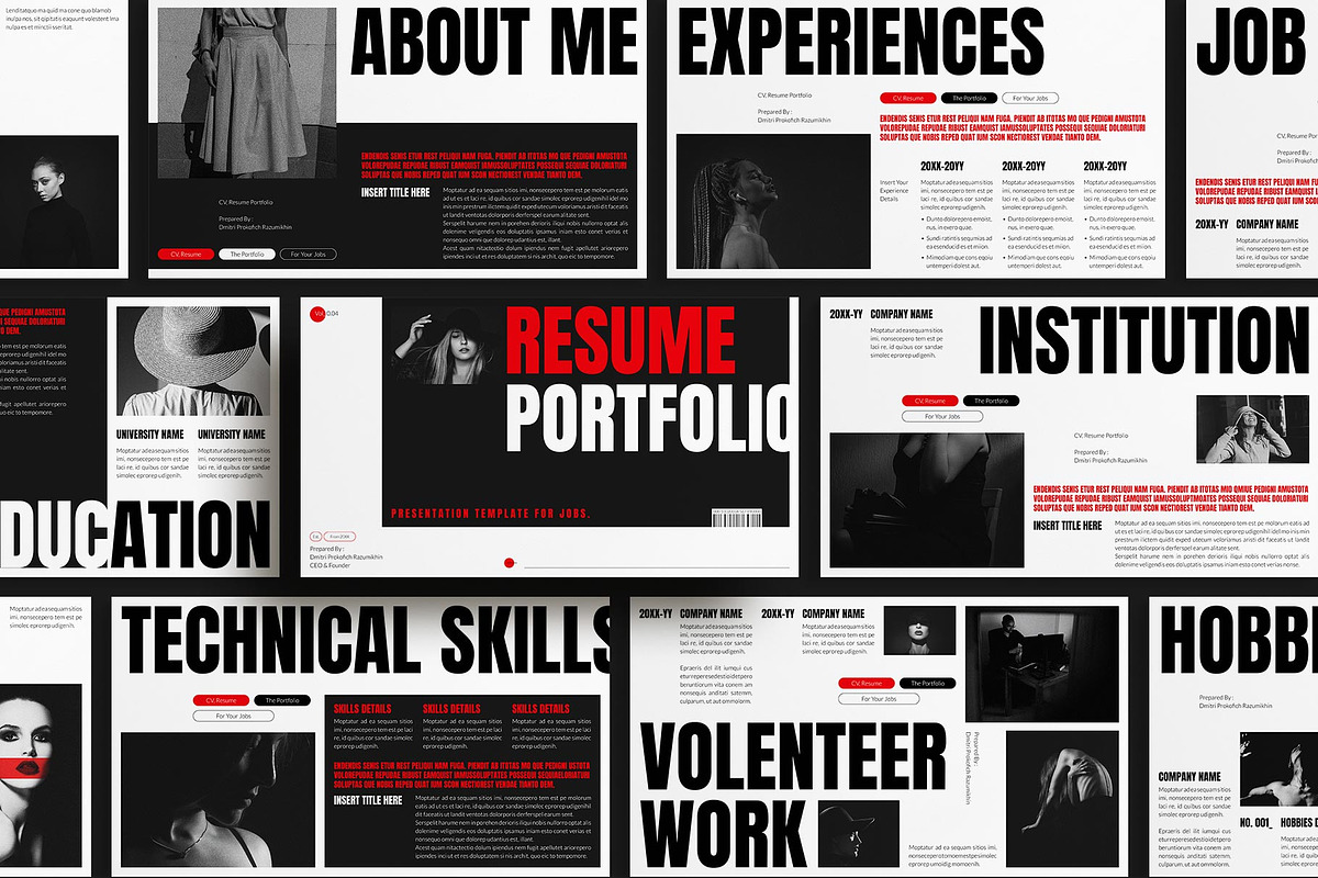 CV-Resume & Portfolio Presentation, a Presentation Template by E-Type (Photo 1 of 4)