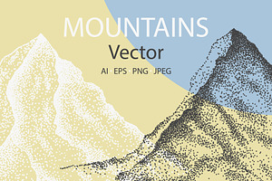 MOUNTAINS Vector Illustration
