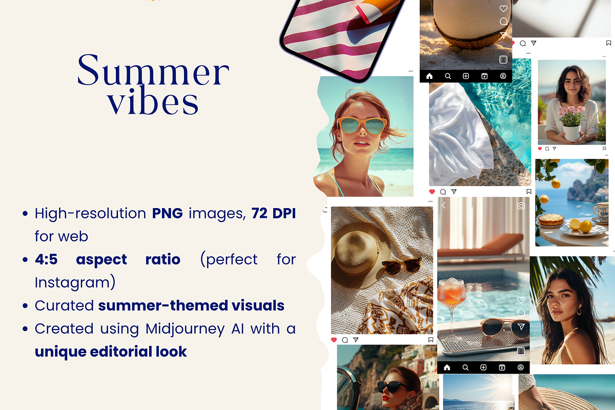 Summer Vibes Stock Photo Bundle, a Beauty & Fashion Photo by MOAROShop (Photo 5 of 7)