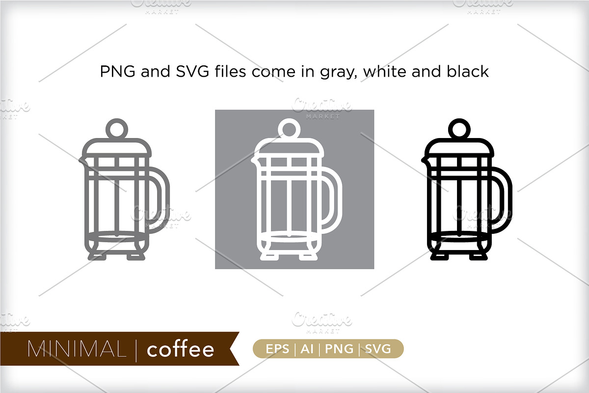 Minimal coffee icons, an Outline Icon by Picture Window (Photo 3 of 5)