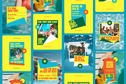 Pool Party Instagram Templates, a Social Media Template by Supanium Studio (Thumbnail 5 of 5)