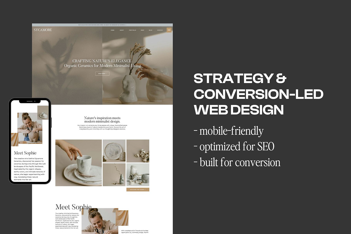 Sycamore: Showit website template, a Templates & Theme by Aspen Creative Studio (Photo 3 of 4)