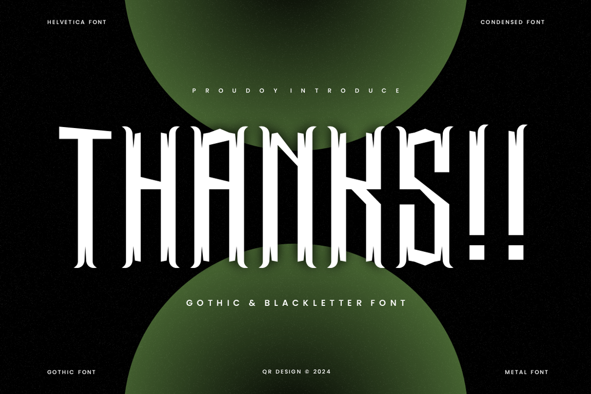 Sajicoz - Gothic & Blackletter Font, a Blackletter Font by QR Design Studio (Photo 6 of 6)