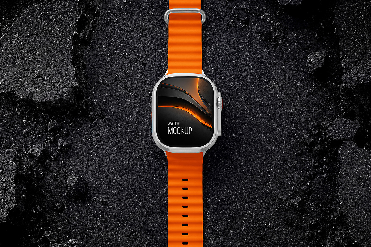 Apple Watch Ultra 2 Mockup Set, a Wearable Device Mockup by Country4k (Photo 2 of 7)