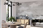 Wallpaper mockup Living room scene, a Household Mockup by Hunny Badger (Thumbnail 6 of 7)