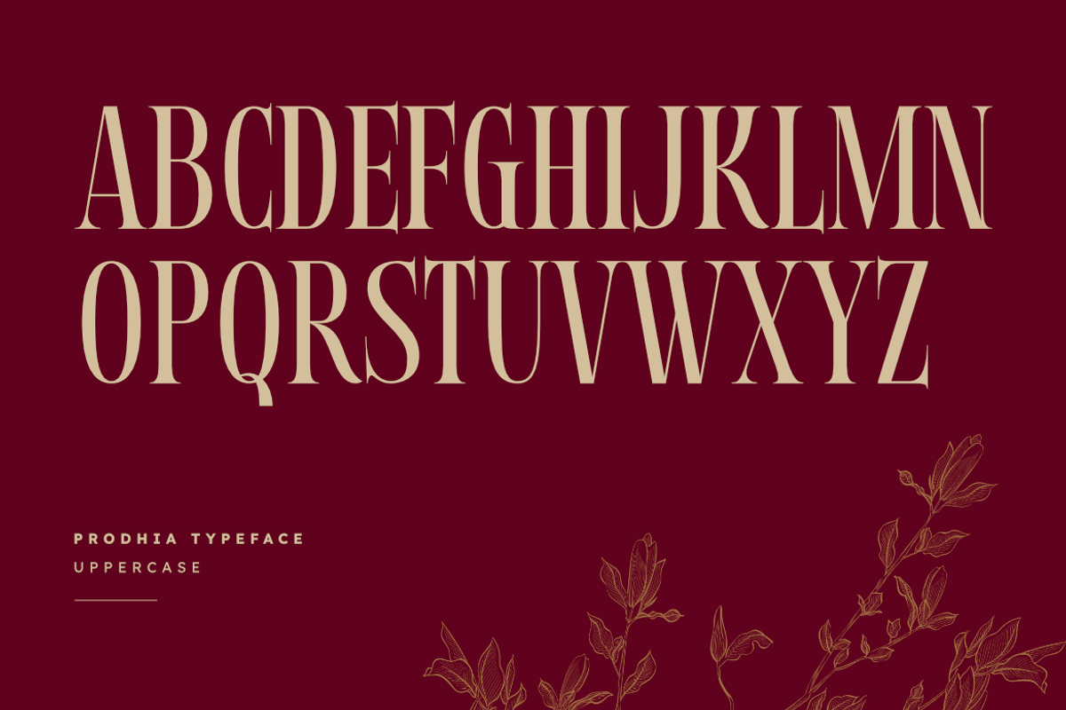 Prodhia | Modern Serif Font, a Serif Font by Masyafi Studio (Photo 2 of 8)