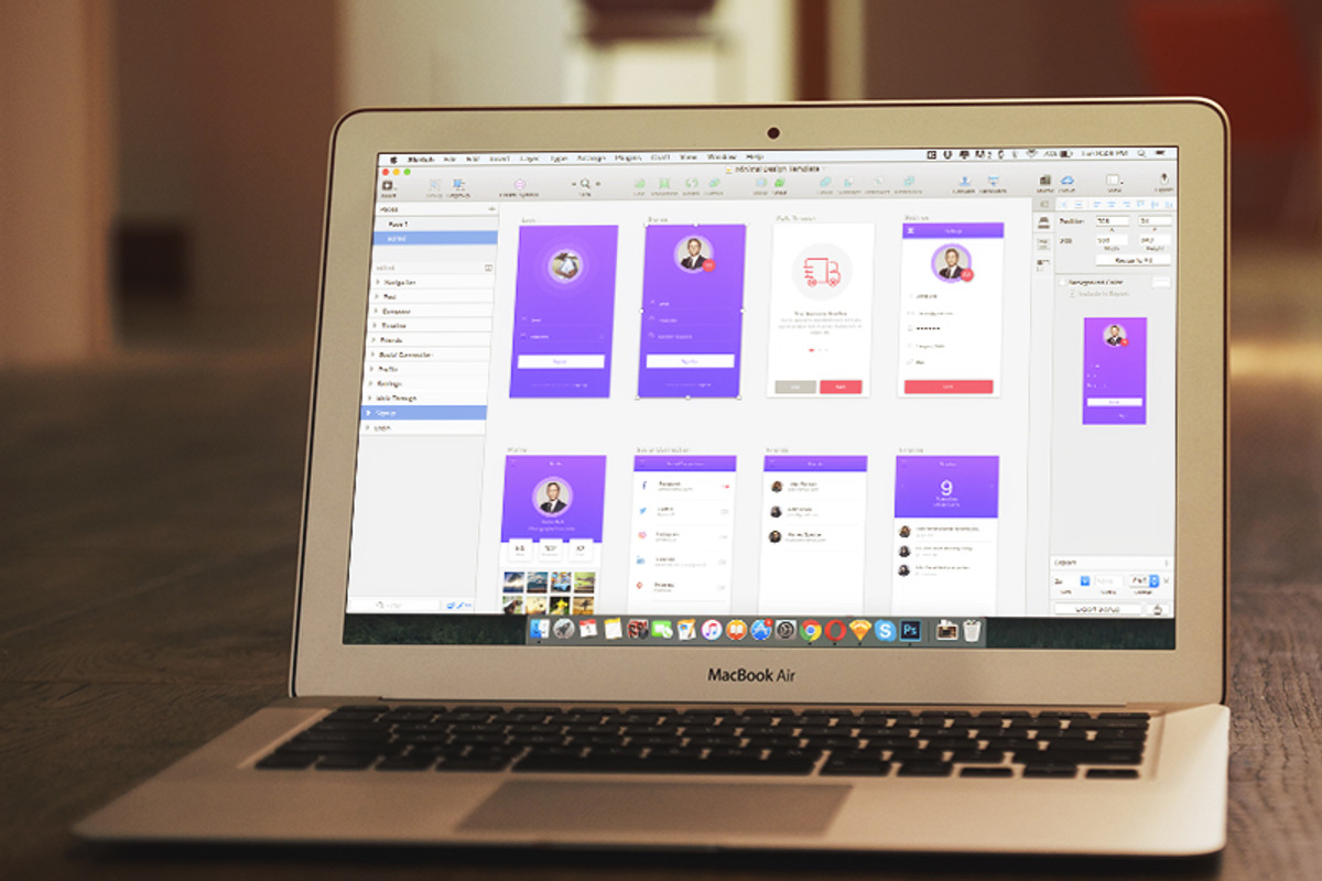 SW Minimal Mobile UI Kit, a Templates & Theme by simplyWorkz (Photo 3 of 3)