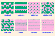 Pattern brushes for Procreate, a Brush Add-On by KJP Designs (Thumbnail 5 of 14)