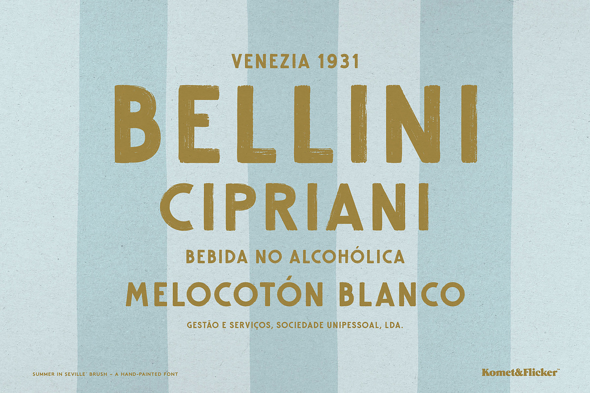 Summer in Seville Brush, a Sans Serif Font by Komet & Flicker (Photo 4 of 15)