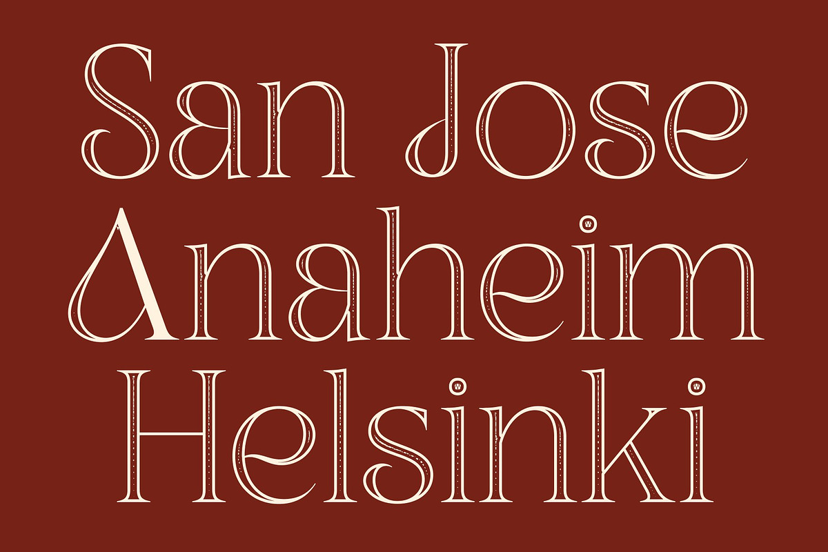 CS Asena Stippled, a Serif Font by Craft Supply Co. (Photo 4 of 8)