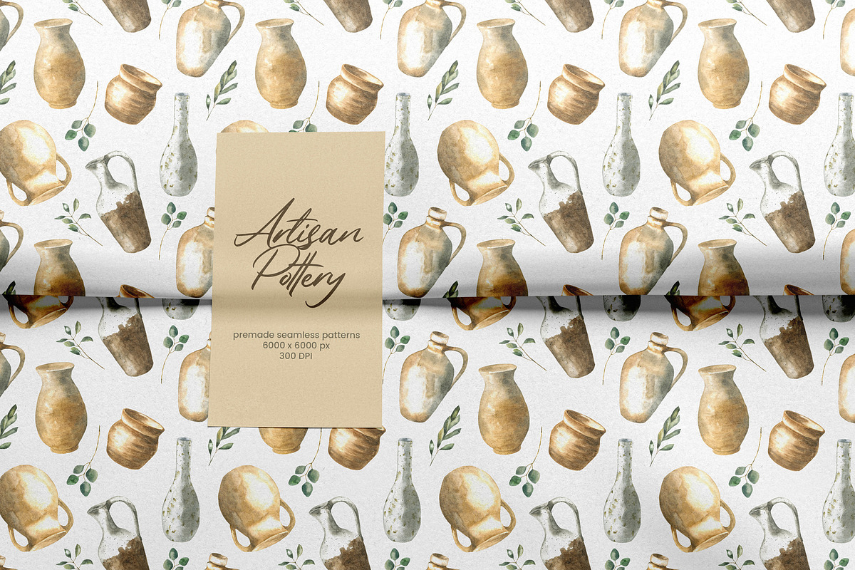 Artisan Pottery Ceramics Collection, an Object Illustration by foxsong (Photo 11 of 13)