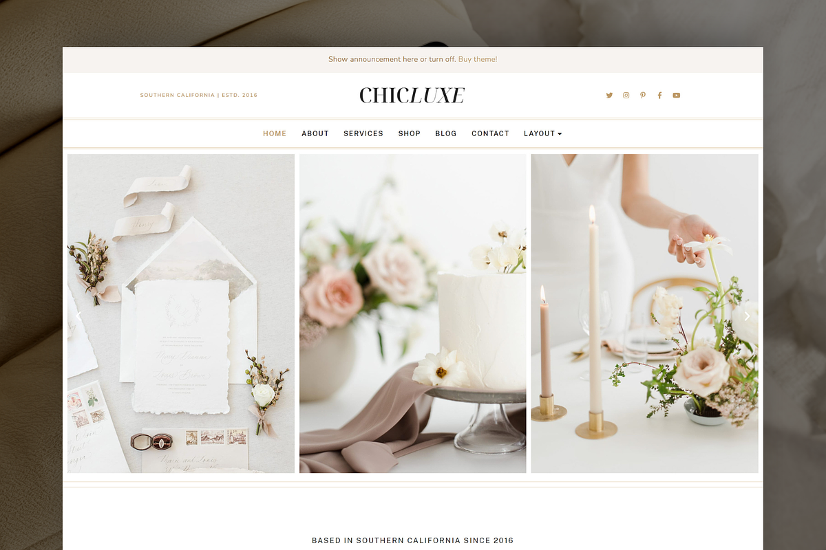 ChicLuxe Elementor WordPress Theme, a WordPress Template by Bluchic (Photo 1 of 5)