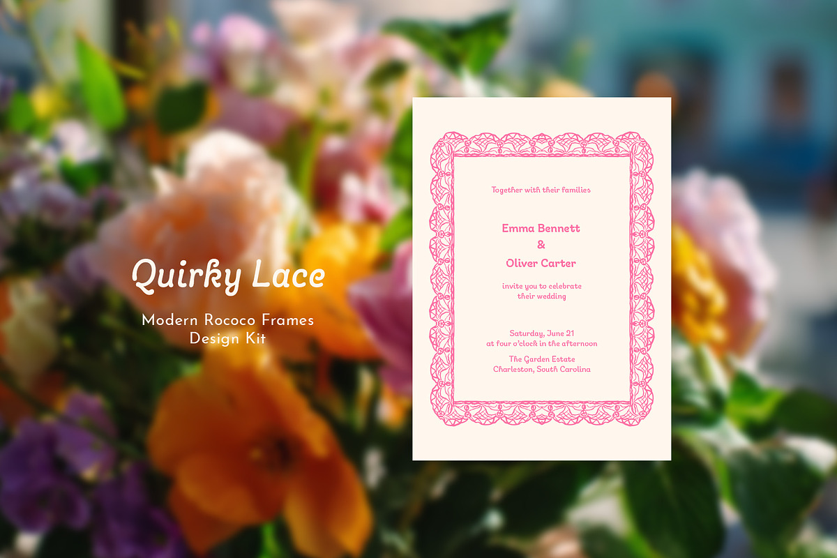 Quirky Lace — Frames & Borders, a Decorative Illustration by Liliia Polos Illustration (Photo 4 of 10)