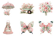 Watercolor Spring Clipart Bundle, an Illustration by CreationArt (Thumbnail 3 of 7)