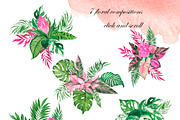 Watercolor jungle set, an Illustration by Watercolor & sketches (Thumbnail 9 of 13)