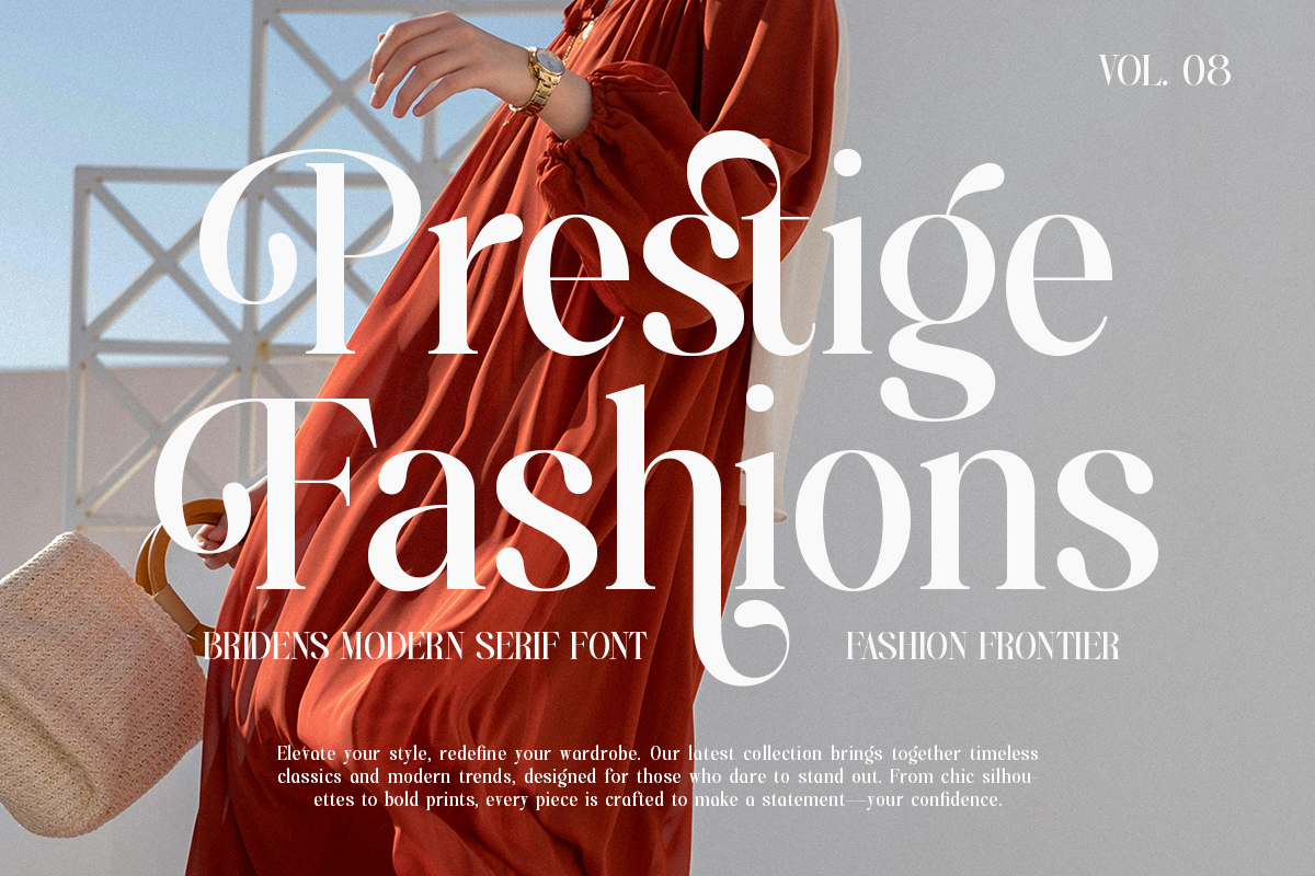 Bridens - Modern Serif Display, a Serif Font by Qweera Studio (Photo 7 of 10)
