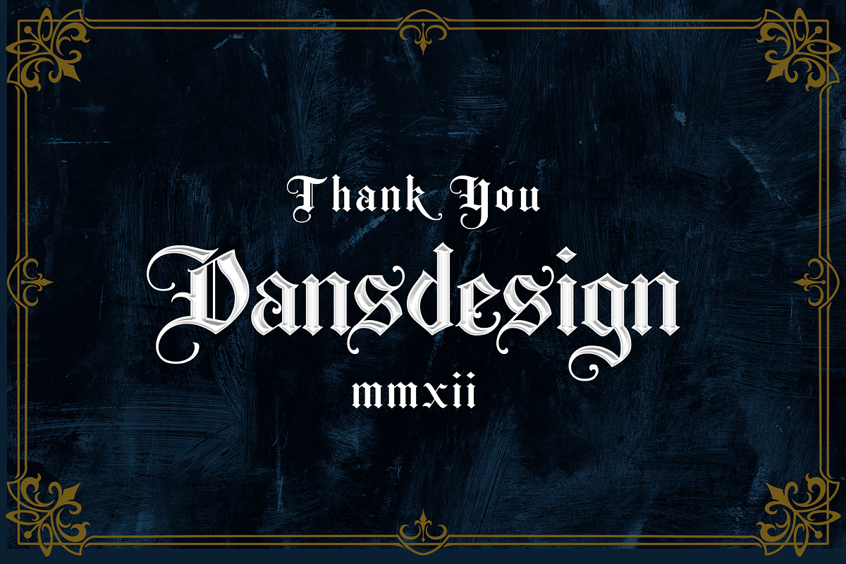 ROSTAGE Blackletter, a Blackletter Font by dansdesign (Photo 8 of 8)