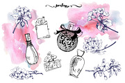 Perfume bottles set., an Illustration by Gulnara Khadeeva (Thumbnail 3 of 4)