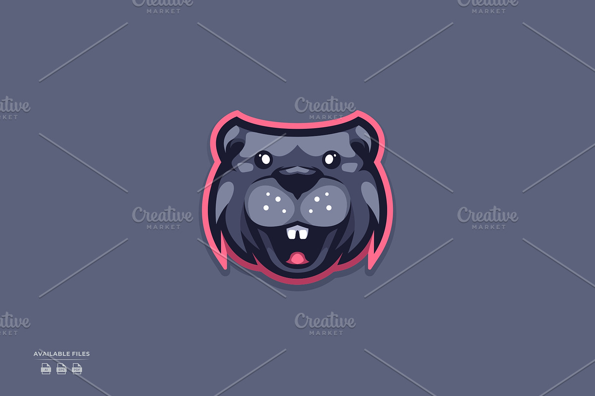 character simple mascot animals, a Branding & Logo Template by mhafifuadi