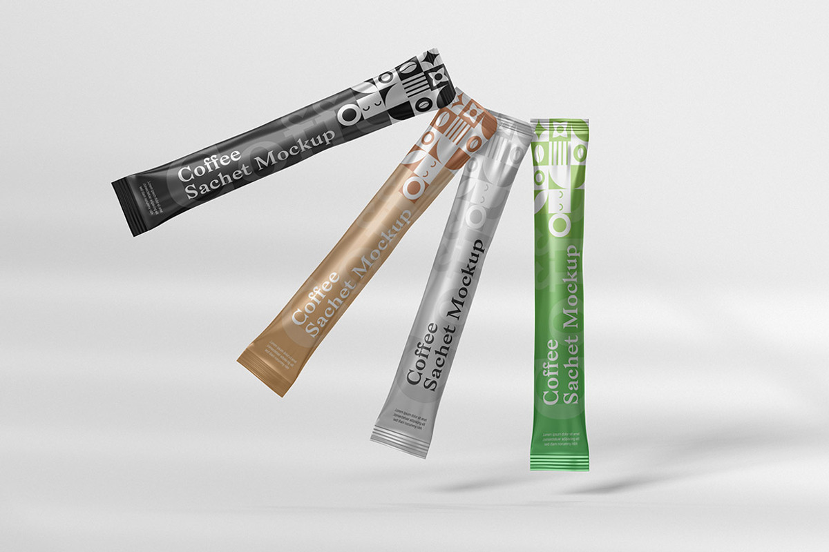 Coffee Sachet Mockup, a Packaging Mockup by PrexTheme
