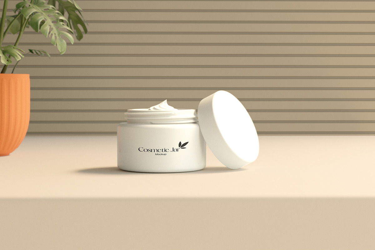 Cream mockup, an Advertising Mockup by xavier_studio (Photo 2 of 5)