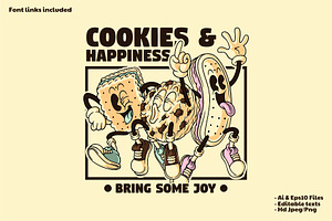 Funny Cookies Trio Mascot, a Branding & Logo Template by Judsart