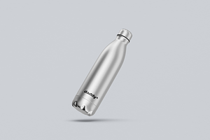 Stainless Steel Bottle Mockup