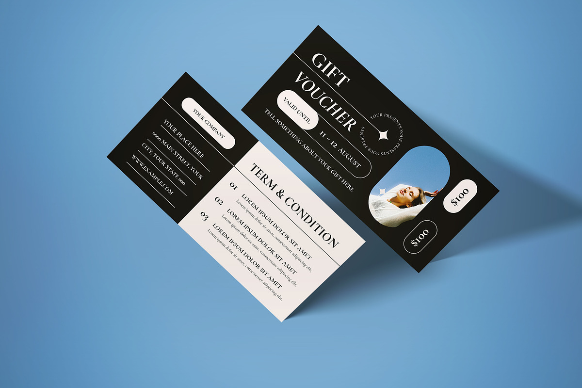 Gift Voucher, a Card Template by graphicook (Photo 2 of 3)