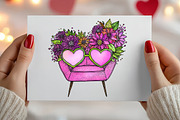Happy Valentine's Day Clipart Bundle, an Illustration by Canvas Craft (Thumbnail 6 of 6)