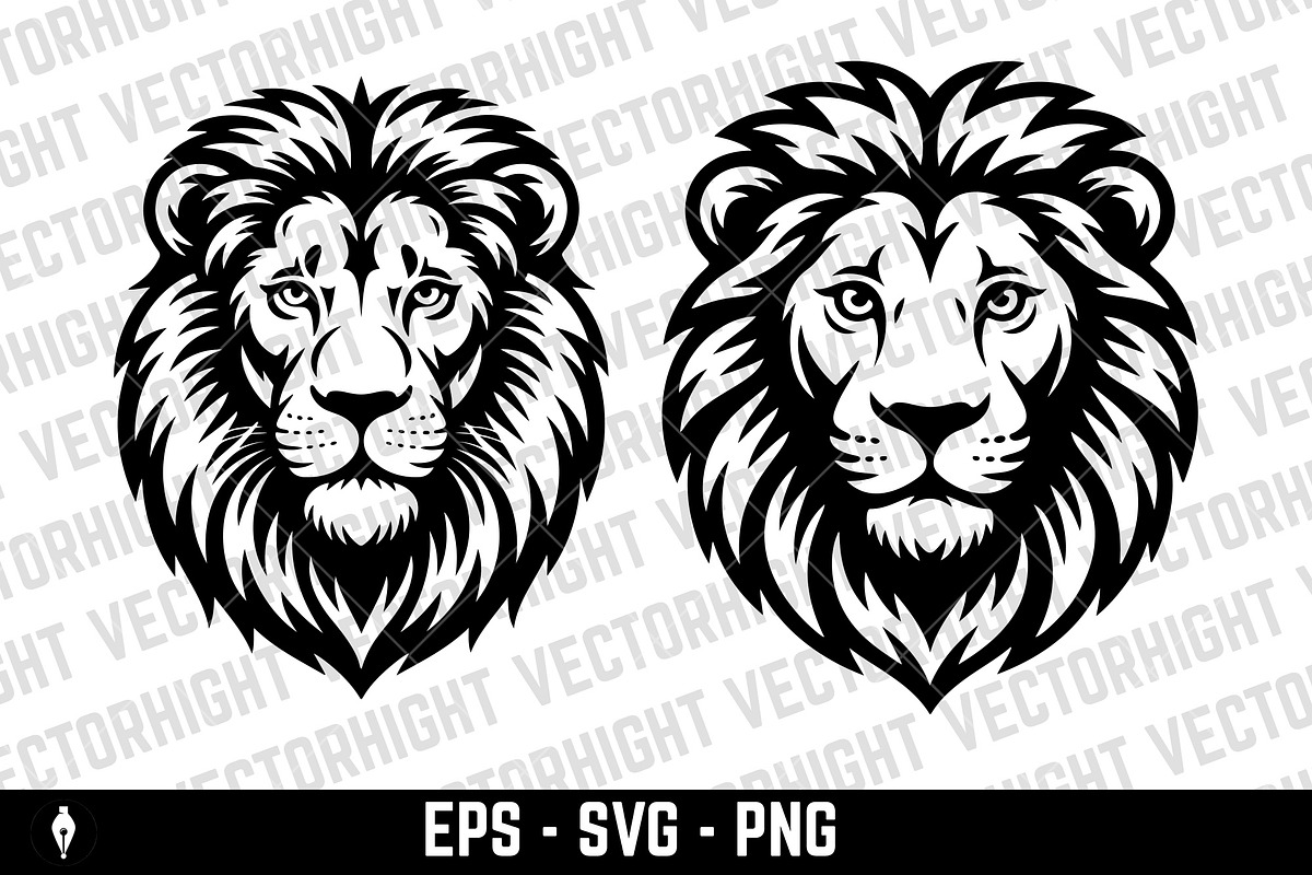 Lion head mascot, an Animal Illustration by Vectorhight (Photo 4 of 5)