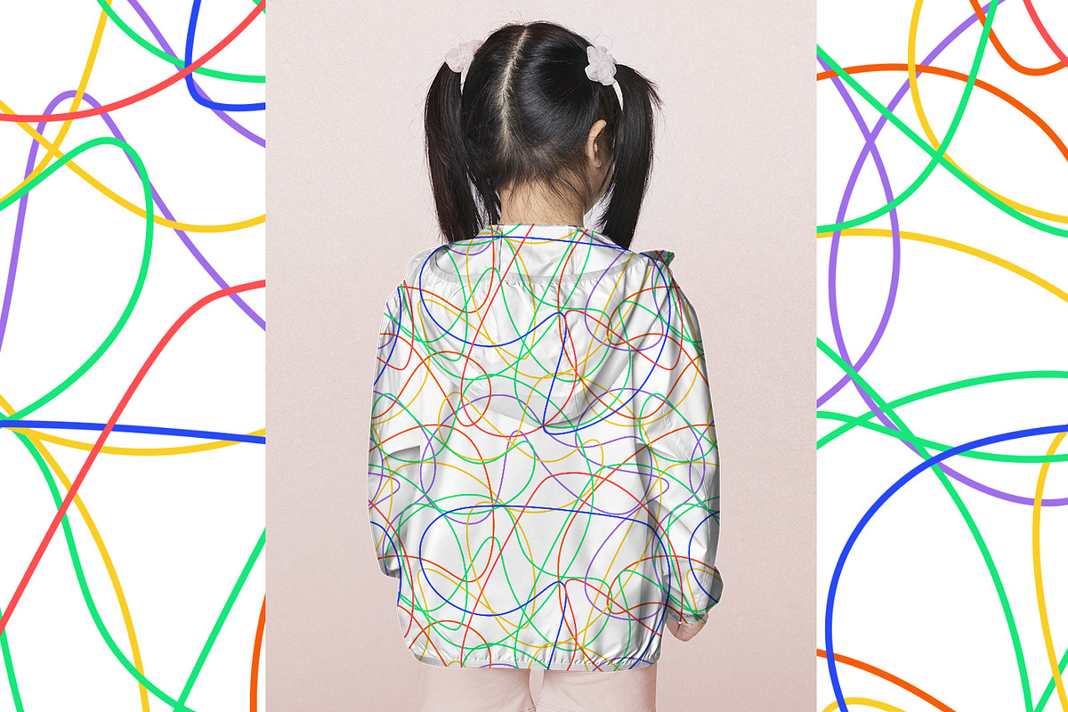 Colorful Line Print, a Background Graphic by MalyskaStudio (Photo 3 of 12)