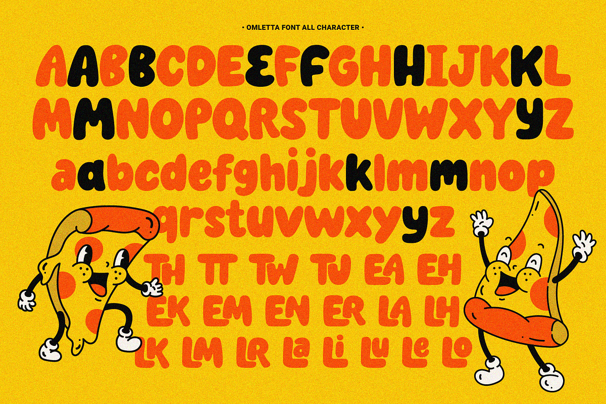 Omletta - A Chunky Bold Font, a Sans Serif Font by Invasi Studio (Photo 8 of 9)