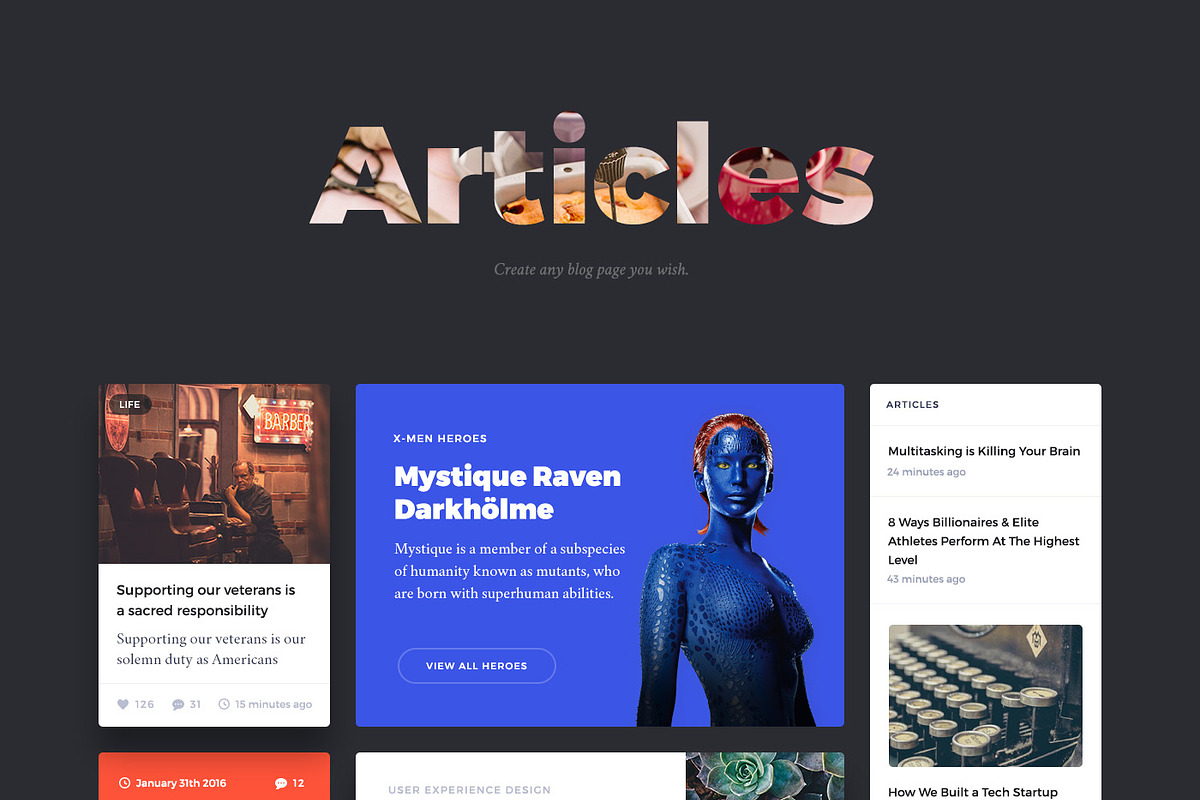 Portland UI Kit, an UI Kit Template by Craftwork (Photo 7 of 11)