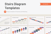 Stair Diagram Templates for Keynote, a Presentation Template by HiSlide.io (Thumbnail 1 of 7)