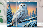 Watercolor Snowy Owl Tumbler PNG, an Arts & Entertainment Photo by LamanAzalea (Thumbnail 1 of 2)